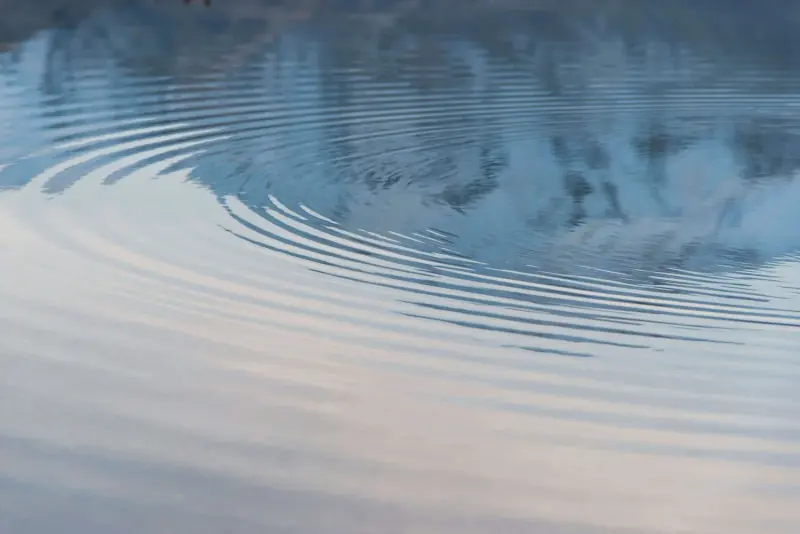 Close-up of ripples on calm water